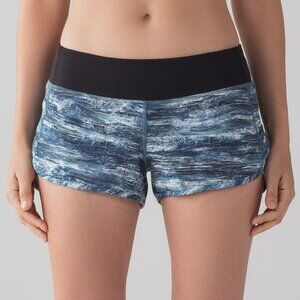lululemon Speed Short - Aerial Drift Multi Black/Black